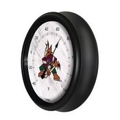 Arizona Coyotes Indoor/Outdoor LED Thermometer by Holland Bar Stool Company, ODThrm14BK-08AriCoy
