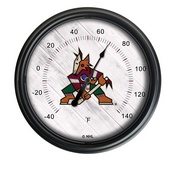 Arizona Coyotes Indoor/Outdoor LED Thermometer by Holland Bar Stool Company, ODThrm14BK-08AriCoy