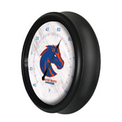 Boise State University Indoor/Outdoor LED Thermometer by Holland Bar Stool Company, ODThrm14BK-08BoiseS