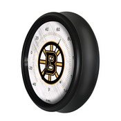 Boston Bruins Indoor/Outdoor LED Thermometer by Holland Bar Stool Company, ODThrm14BK-08BosBru
