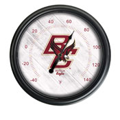 Boston College Indoor/Outdoor LED Thermometer by Holland Bar Stool Company, ODThrm14BK-08BostnC