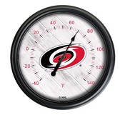Carolina Hurricanes Indoor/Outdoor LED Thermometer by Holland Bar Stool Company, ODThrm14BK-08CarHur