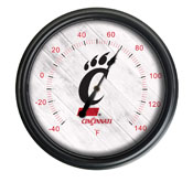 University of Cincinnati Indoor/Outdoor LED Thermometer by Holland Bar Stool Company, ODThrm14BK-08Cincin