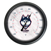 University of Connecticut Indoor/Outdoor LED Thermometer by Holland Bar Stool Company, ODThrm14BK-08ConnUn