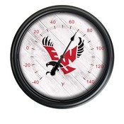 Eastern Washington University Indoor/Outdoor LED Thermometer by Holland Bar Stool Company, ODThrm14BK-08EastWA