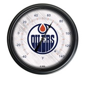 Edmonton Oilers Indoor/Outdoor LED Thermometer by Holland Bar Stool Company, ODThrm14BK-08EdmOil