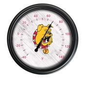 Ferris State University Indoor/Outdoor LED Thermometer by Holland Bar Stool Company, ODThrm14BK-08FerrSt