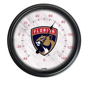 Florida Panthers Indoor/Outdoor LED Thermometer by Holland Bar Stool Company, ODThrm14BK-08FlaPan