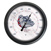 Gonzaga Indoor/Outdoor LED Thermometer by Holland Bar Stool Company, ODThrm14BK-08Gonzga