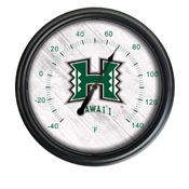 University of Hawaii Indoor/Outdoor LED Thermometer by Holland Bar Stool Company, ODThrm14BK-08Hawaii
