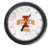 Iowa State University Indoor/Outdoor LED Thermometer by Holland Bar Stool Company, ODThrm14BK-08IowaSt