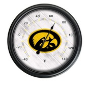 University of Iowa Indoor/Outdoor LED Thermometer by Holland Bar Stool Company, ODThrm14BK-08IowaUn