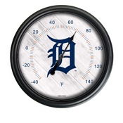 Detroit Tigers Indoor/Outdoor LED Thermometer Cover by Holland Bar Stool Company, ODThrm14BK-08MLBDet