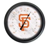 San Francisco Giants Indoor/Outdoor LED Thermometer Cover by Holland Bar Stool Company, ODThrm14BK-08MLBSFG