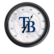 Tampa Bay Rays Indoor/Outdoor LED Thermometer Cover by Holland Bar Stool Company, ODThrm14BK-08MLBTam