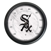 Chicago White Sox Indoor/Outdoor LED Thermometer Cover by Holland Bar Stool Company, ODThrm14BK-08MLBWSx