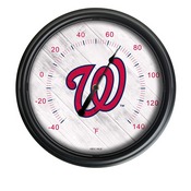 Washington Nationals Indoor/Outdoor LED Thermometer Cover by Holland Bar Stool Company, ODThrm14BK-08MLBWas