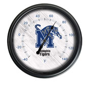 University of Memphis Indoor/Outdoor LED Thermometer by Holland Bar Stool Company, ODThrm14BK-08Memphs