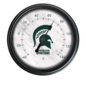 Michigan State University Indoor/Outdoor LED Thermometer by Holland Bar Stool Company, ODThrm14BK-08MichSt