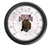University of Montana Indoor/Outdoor LED Thermometer by Holland Bar Stool Company, ODThrm14BK-08MontUn