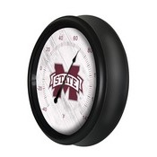 Mississippi State University Indoor/Outdoor LED Thermometer by Holland Bar Stool Company, ODThrm14BK-08MssStU
