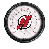 New Jersey Devils Indoor/Outdoor LED Thermometer by Holland Bar Stool Company, ODThrm14BK-08NJDevl