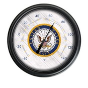 United States Navy Indoor/Outdoor LED Thermometer by Holland Bar Stool Company, ODThrm14BK-08Navy