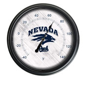 University of Nevada Indoor/Outdoor LED Thermometer by Holland Bar Stool Company, ODThrm14BK-08NevaUn