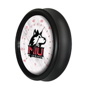 University of Northern Illinois Indoor/Outdoor LED Thermometer by Holland Bar Stool Company, ODThrm14BK-08NorIll