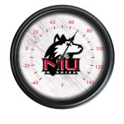 University of Northern Illinois Indoor/Outdoor LED Thermometer by Holland Bar Stool Company, ODThrm14BK-08NorIll