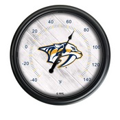 Nashville Predators Indoor/Outdoor LED Thermometer by Holland Bar Stool Company, ODThrm14BK-08NshPre