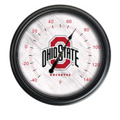 Ohio State University Indoor/Outdoor LED Thermometer by Holland Bar Stool Company, ODThrm14BK-08OhioSt