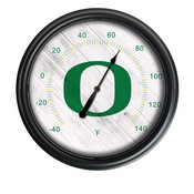 University of Oregon Indoor/Outdoor LED Thermometer by Holland Bar Stool, ODThrm14BK-08OregUn