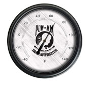 POW/MIA Indoor/Outdoor LED Thermometer by Holland Bar Stool Company, ODThrm14BK-08POWMIA