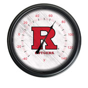 Rutgers Indoor/Outdoor LED Thermometer by Holland Bar Stool Company, ODThrm14BK-08Rutger