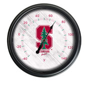 Stanford University Indoor/Outdoor LED Thermometer by Holland Bar Stool Company, ODThrm14BK-08Stnfrd