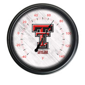Texas Tech University Indoor/Outdoor LED Thermometer by Holland Bar Stool Company, ODThrm14BK-08TXTech