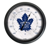 Toronto Maple Leafs Indoor/Outdoor LED Thermometer by Holland Bar Stool Company, ODThrm14BK-08TorMpl