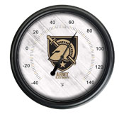US Military Academy Indoor/Outdoor LED Thermometer by Holland Bar Stool Company, ODThrm14BK-08USMilA