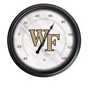 Wake Forest University Indoor/Outdoor LED Thermometer by Holland Bar Stool Company, ODThrm14BK-08WakeFr
