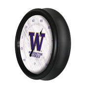 University of Washington Indoor/Outdoor LED Thermometer by Holland Bar Stool Company, ODThrm14BK-08WashUn