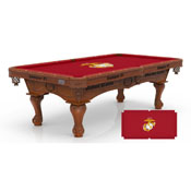 Marine Corps (Red/Yellow) 8' Pool Table by Holland Bar Stool Company, PT8Marine