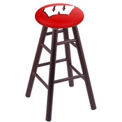 Stool with Wisconsin "W" Logo Seat by Holland Bar Stool Co., RCMSDCWisc-W