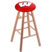 Stool with Wisconsin "W" Logo Seat by Holland Bar Stool Co., RCMSDCWisc-W