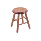 Maple Saddle Dish Swivel Stool with Smooth Legs, Medium Finish