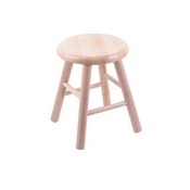 Maple Saddle Dish Swivel Stool with Smooth Legs, Natural Finish