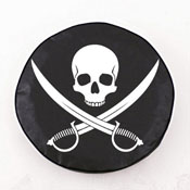 Jolly Roger (Clean) Tire Cover by Holland Bar Stool Co., AGS-TCCJlyRgCBK