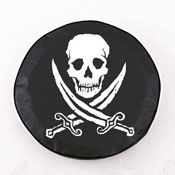 Jolly Roger (Rough) Tire Cover by Holland Bar Stool Co., AGS-TCCJlyRgRBK