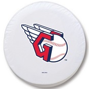 Cleveland Guardians Vinyl Tire Cover, AGS-TCAMLBCleBK