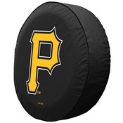 Pittsburgh Pirates Vinyl Tire Cover, AGS-TCAMLBPitBK